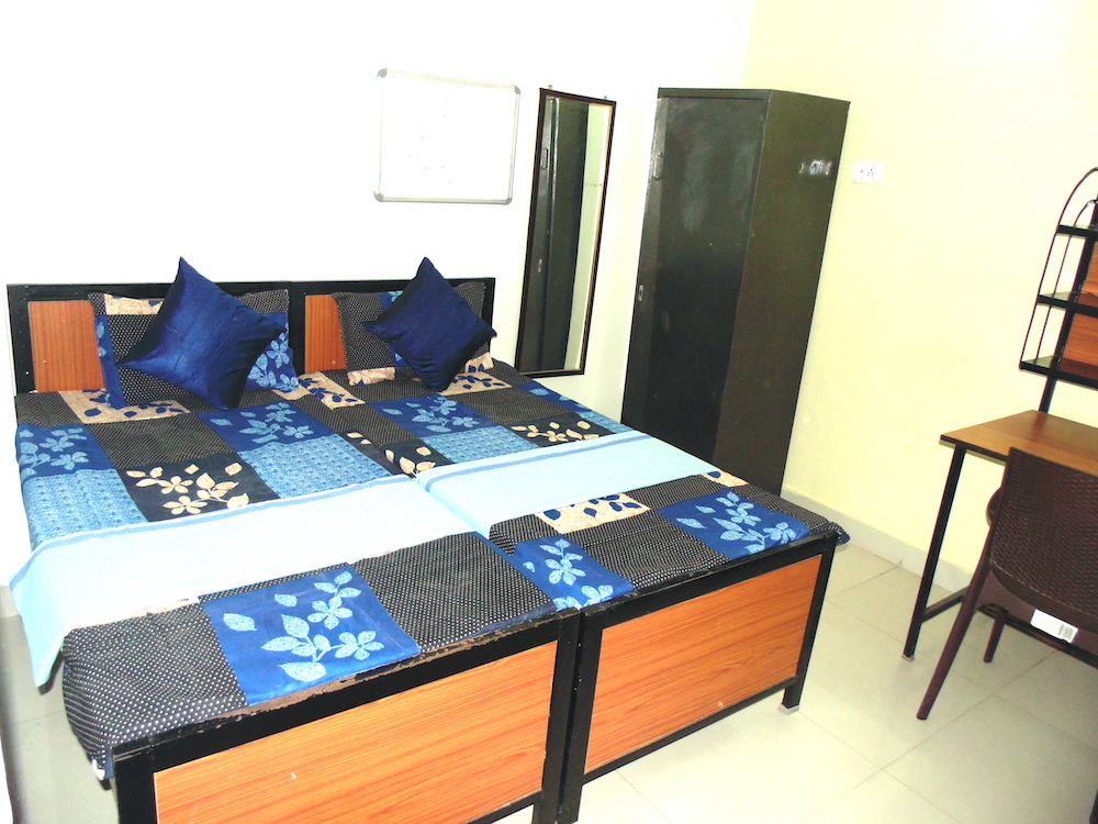another view of double bed rooms in hostel
